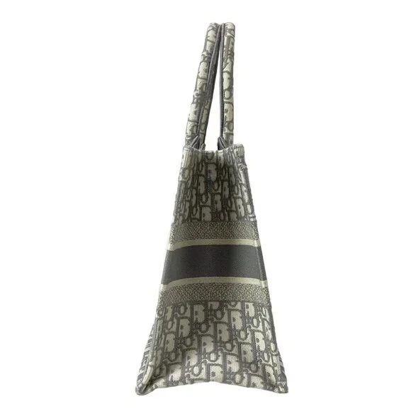 DIOR/ChristianDior Book Tote Bag Medium - White Gray Light gray Jacquard - Picture 2 of 16